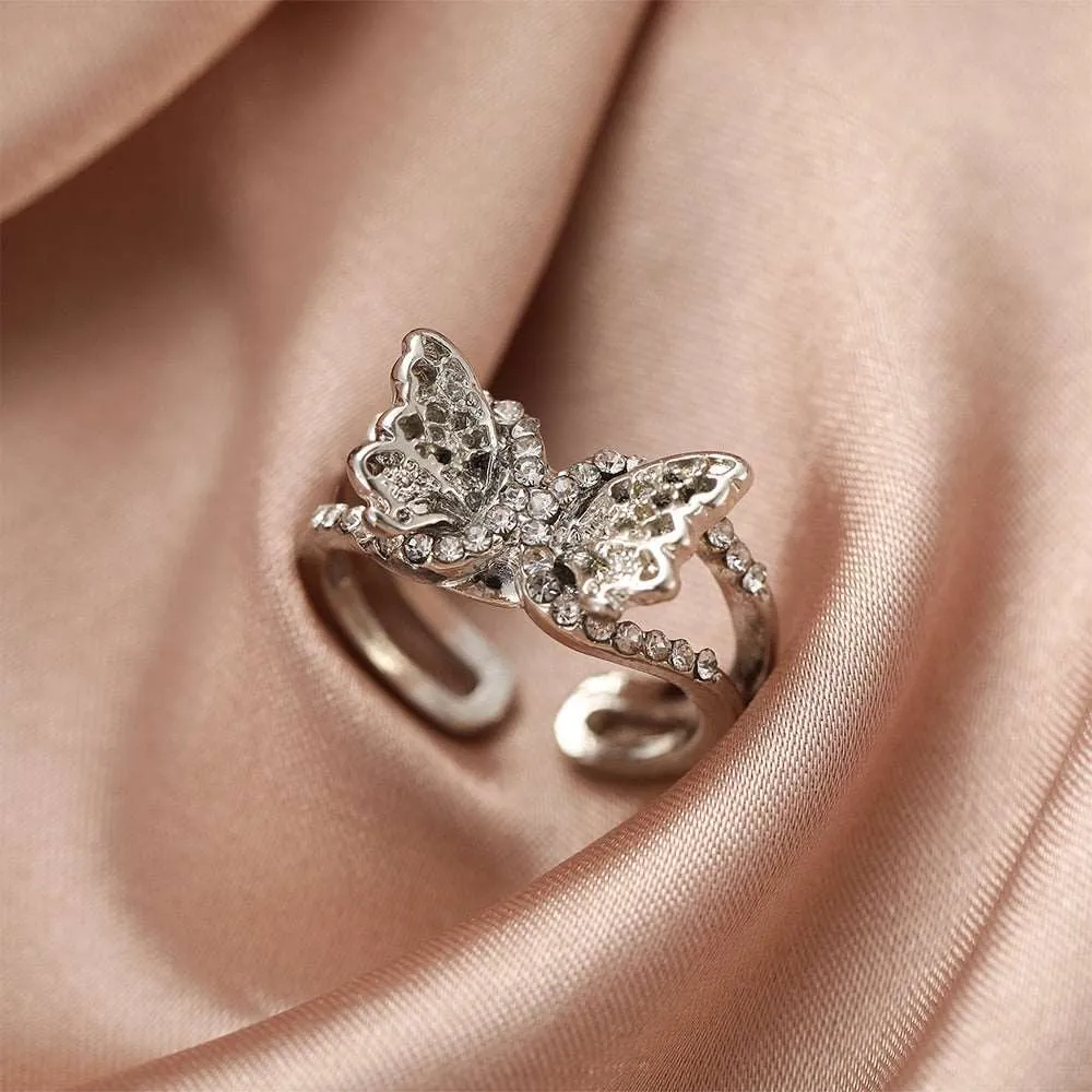 Gold Color Rings Set for Women Girls Punk Geometric Simple Finger Rings Trend Jewelry