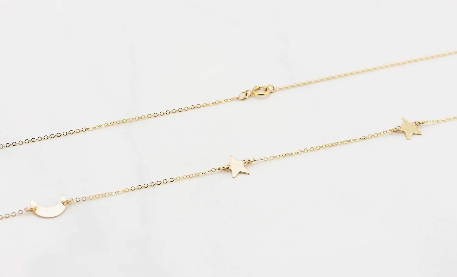 gold moon & Star
