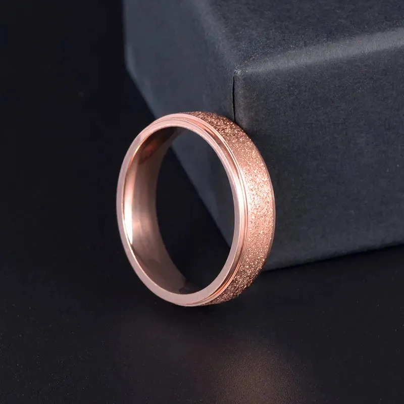 Gold Plated Ring Minimalist Couple's Wedding Engagement Ring Fashion Women's Simple Couple's Wedding Ring Gift for Her