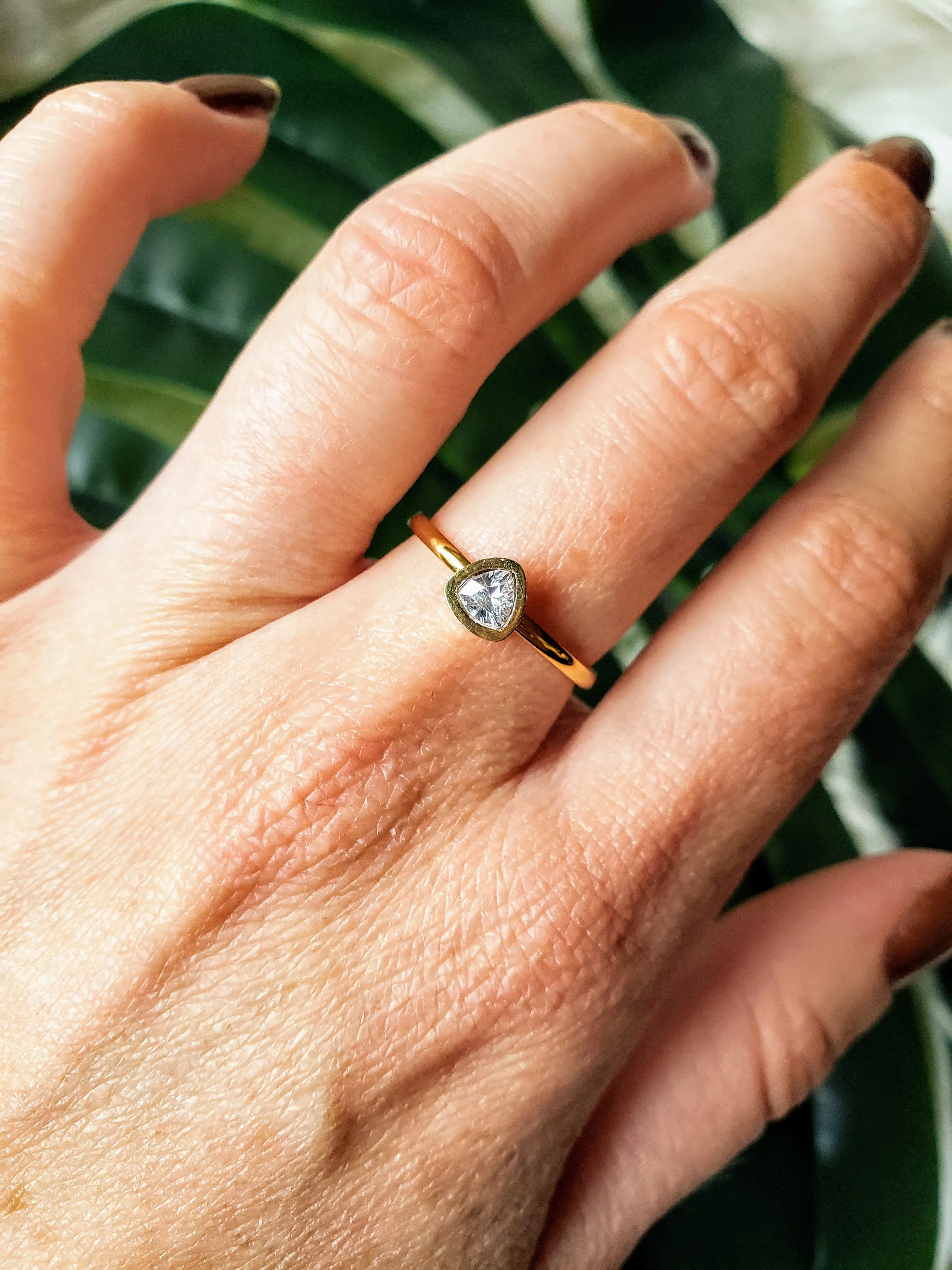 Gold Teardrop Ring