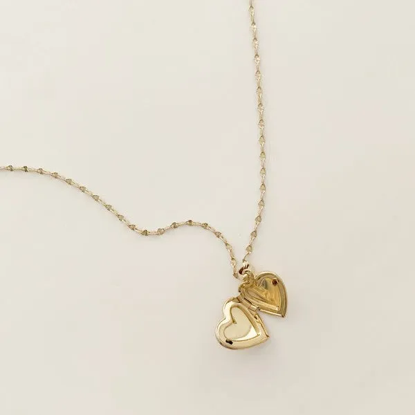 Golden Heart Locket