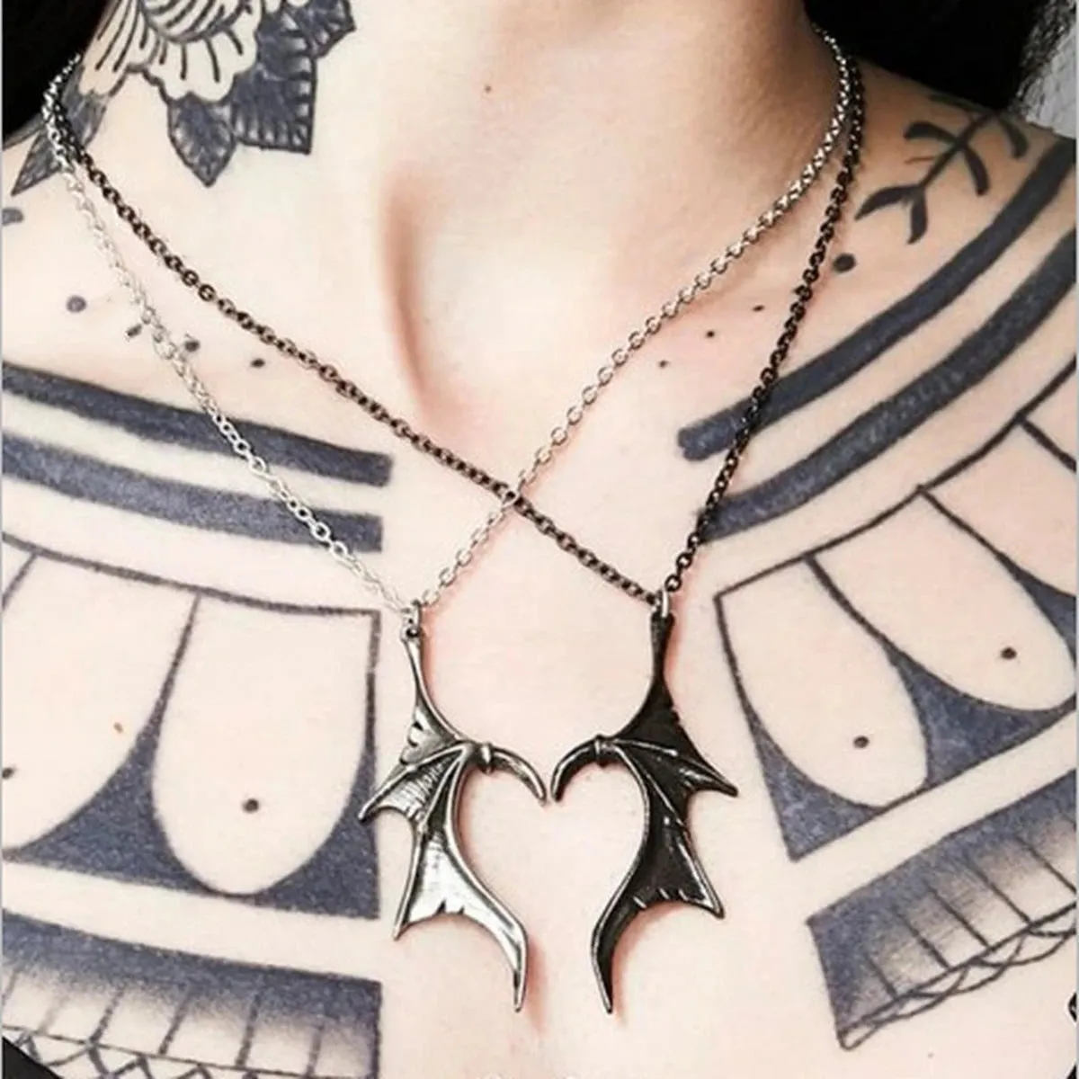 Good Bad Heart Necklaces