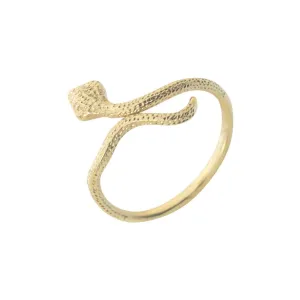 GORGEOUS TALE New Fashion Hot Stainless Steel Snake Ring Gold-color Bague Serpent Snack Rings For Women Cute Party Jewelry 2019