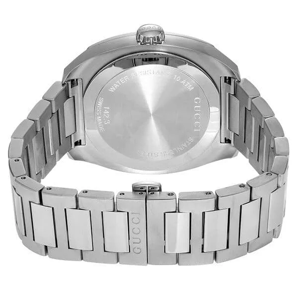 Gucci GG2570 Silver Stainless Steel Green Dial Quartz Watch for Gents - YA142313