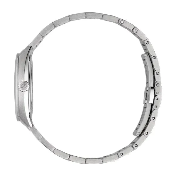 Gucci Interlocking Silver Stainless Steel Pink Dial Quartz Watch for Ladies - YA142511