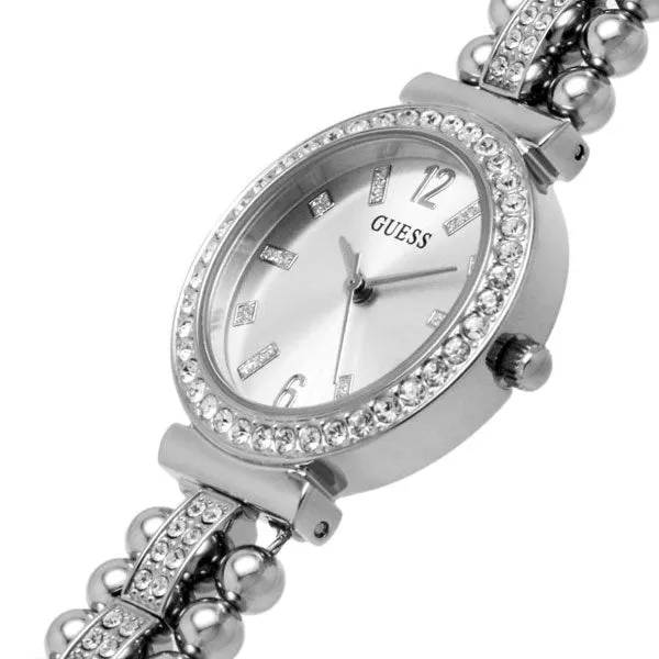 Guess Gala Silver Stainless Steel Silver Dial Quartz Watch for Ladies - GW0401L1