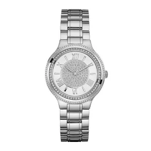 Guess Madison Silver Stainless Steel Silver Dial Quartz Watch for Ladies - W0637L1