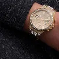 Guess Watch Moonlight Crys Gold with Gold Bracelet