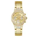 Guess Watch Moonlight Crys Gold with Gold Bracelet