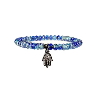 Harper Sapphire Hamsa Bracelet