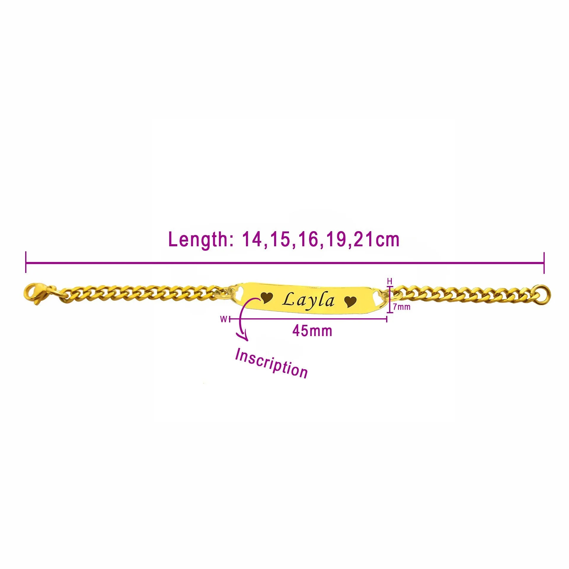 Heart Bar Bracelet