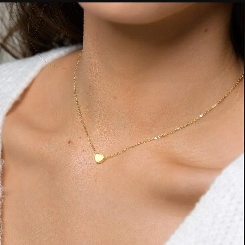 Heart Initial Necklace