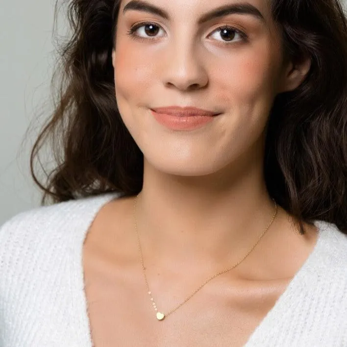 Heart Initial Necklace