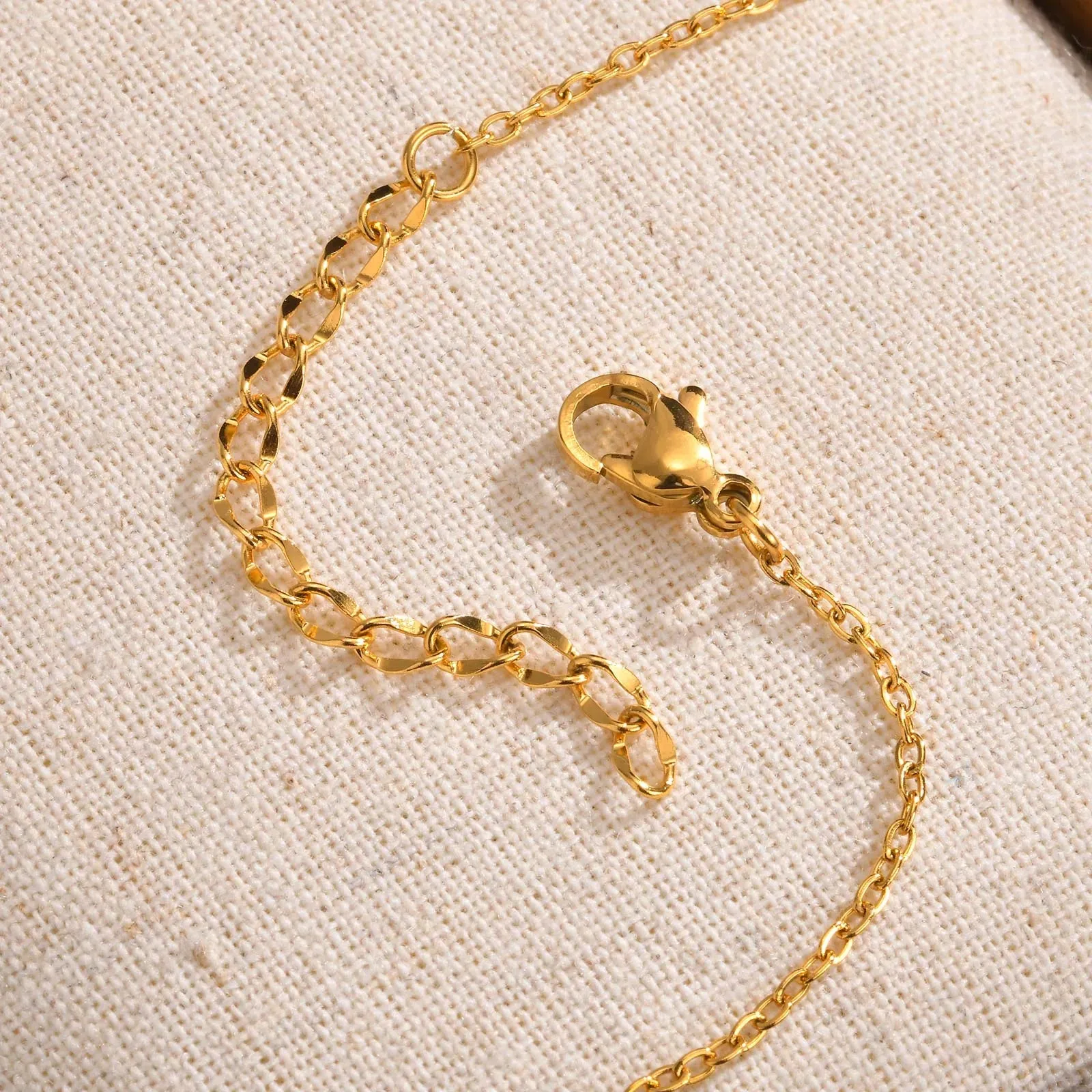 Heart Shape 304 Stainless Steel 18K Gold Plated Pendant Necklace