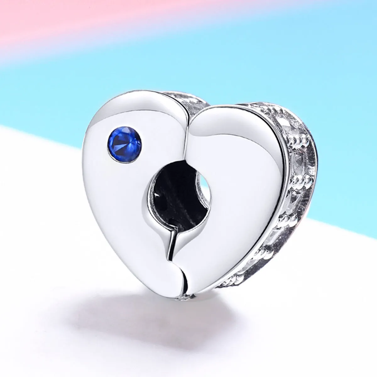 Heart Shaped Clip Charm