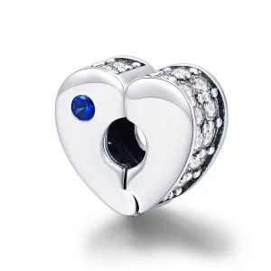 Heart Shaped Clip Charm