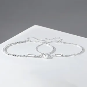 Heart-Shaped Magnetic Attraction Couple Bracelets