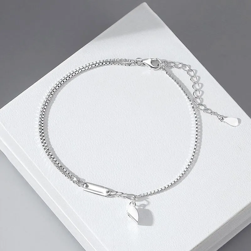 Heart-Shaped Magnetic Attraction Couple Bracelets