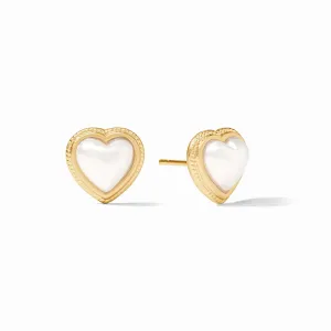 Heart Stud (Pearl)