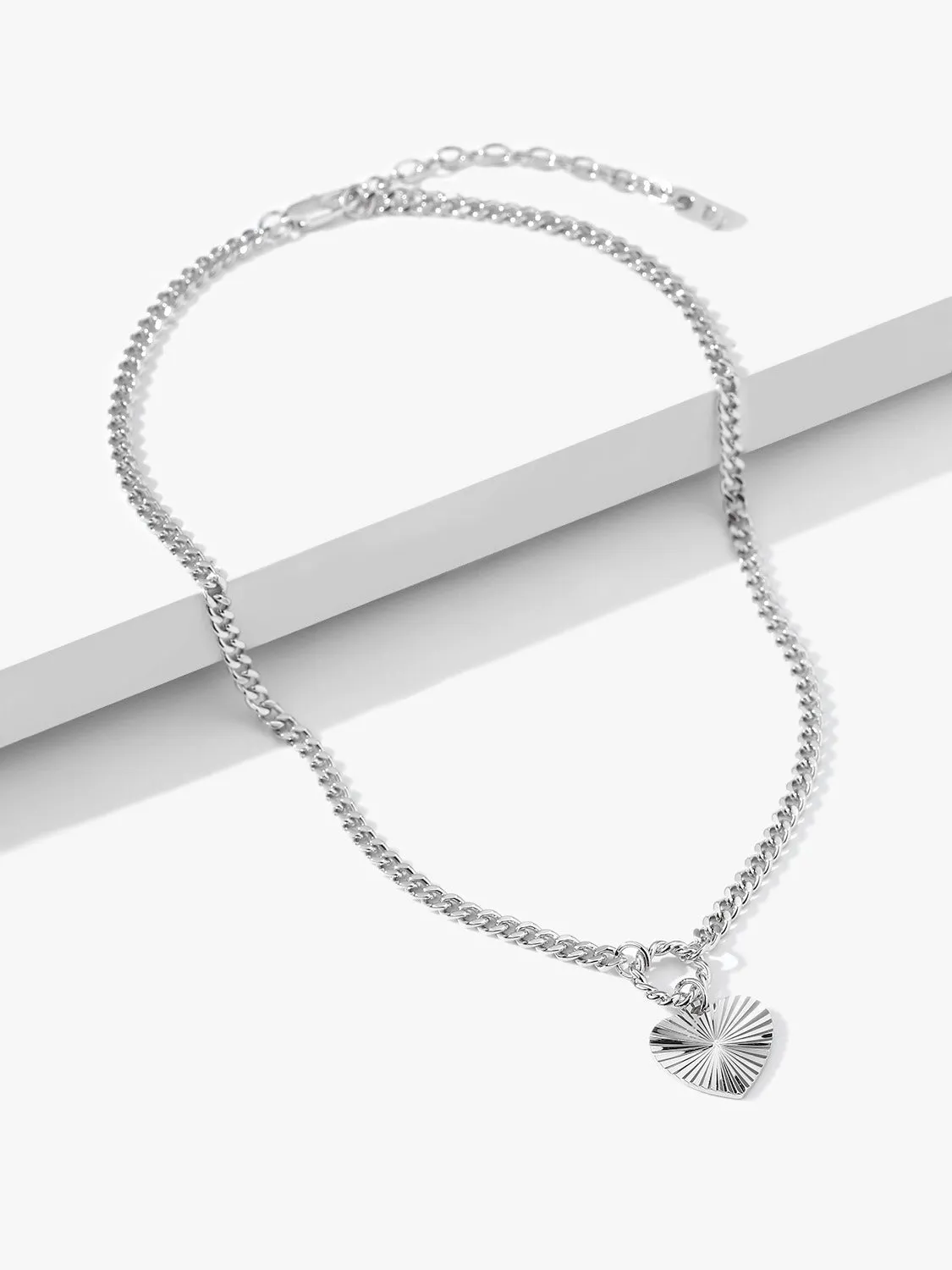 Heart Sunbeam Necklace