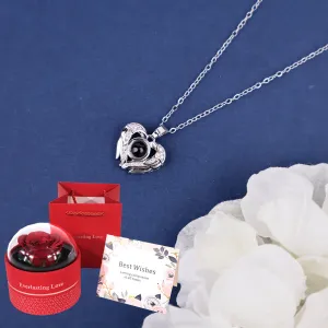 Heart Wings Projection Necklace - Birthday Gift for Mother