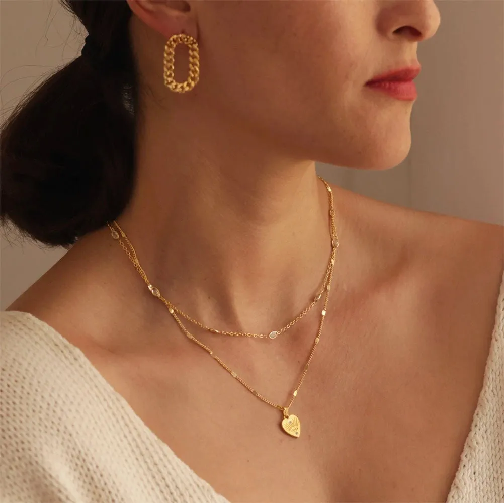 Heart with Eye Necklace