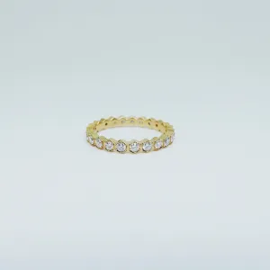 Hexagon Diamond Eternity Band