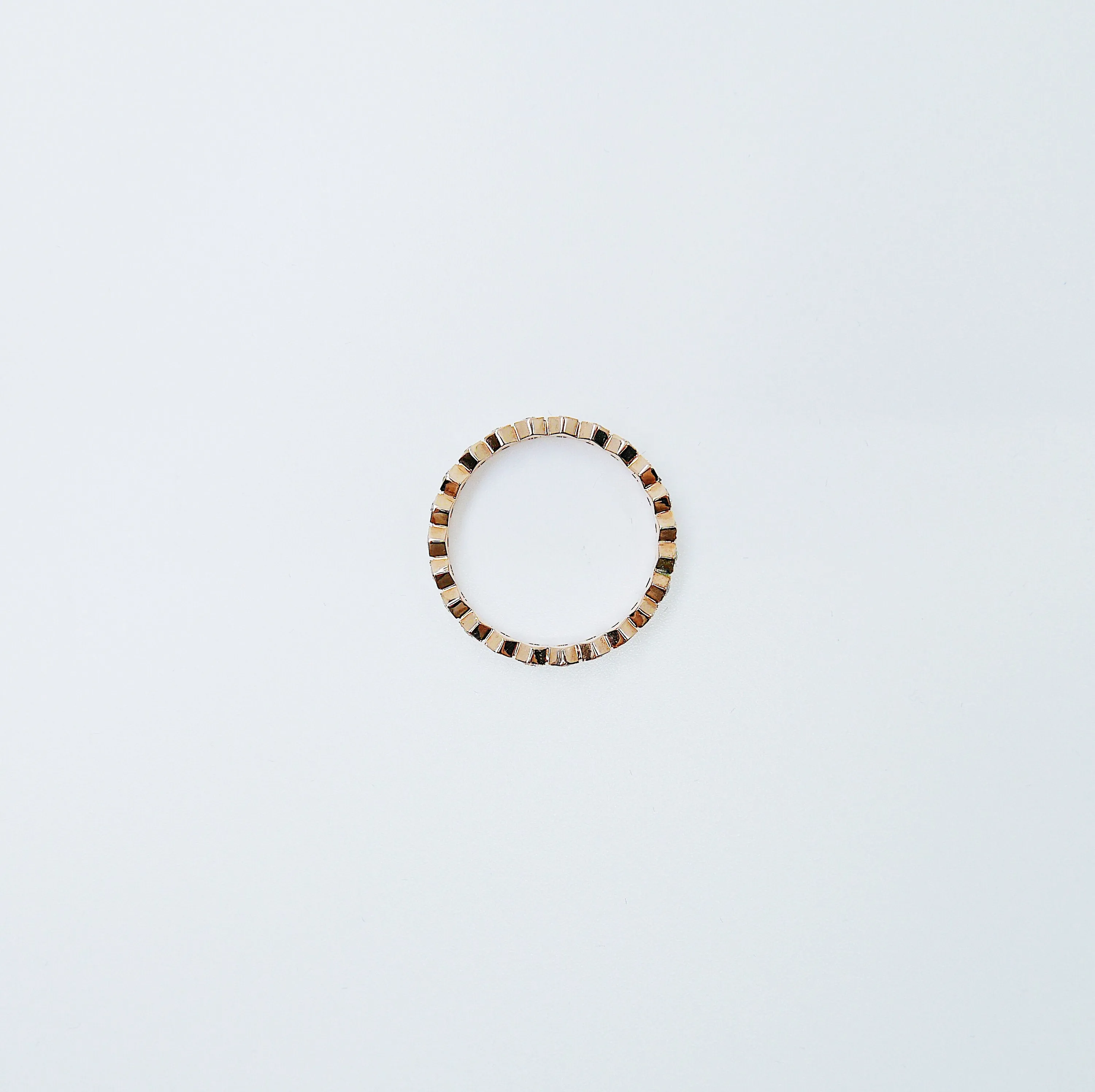 Hexagon Diamond Eternity Band