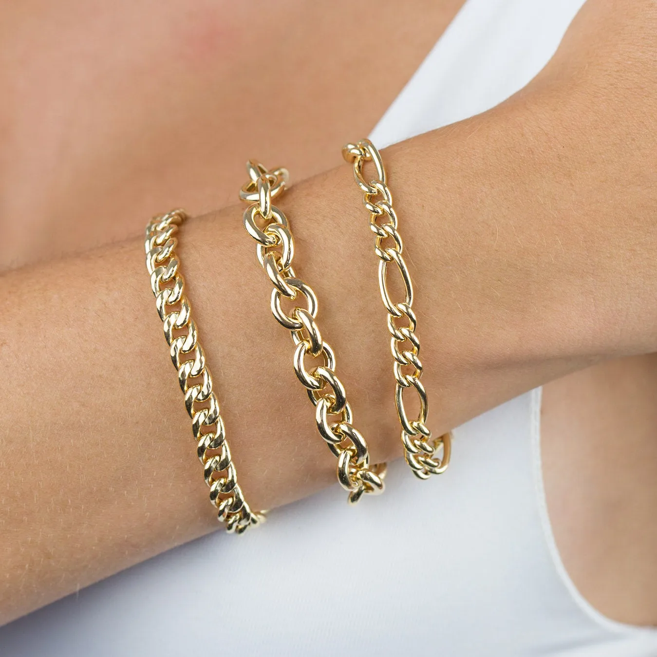 Hollow Cuban Bracelet 14K