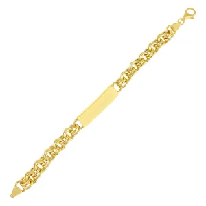 Hollow Rolo Bar Chain Bracelet