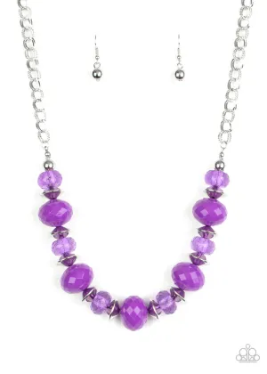 Hollywood Gossip Purple Paparazzi Necklace
