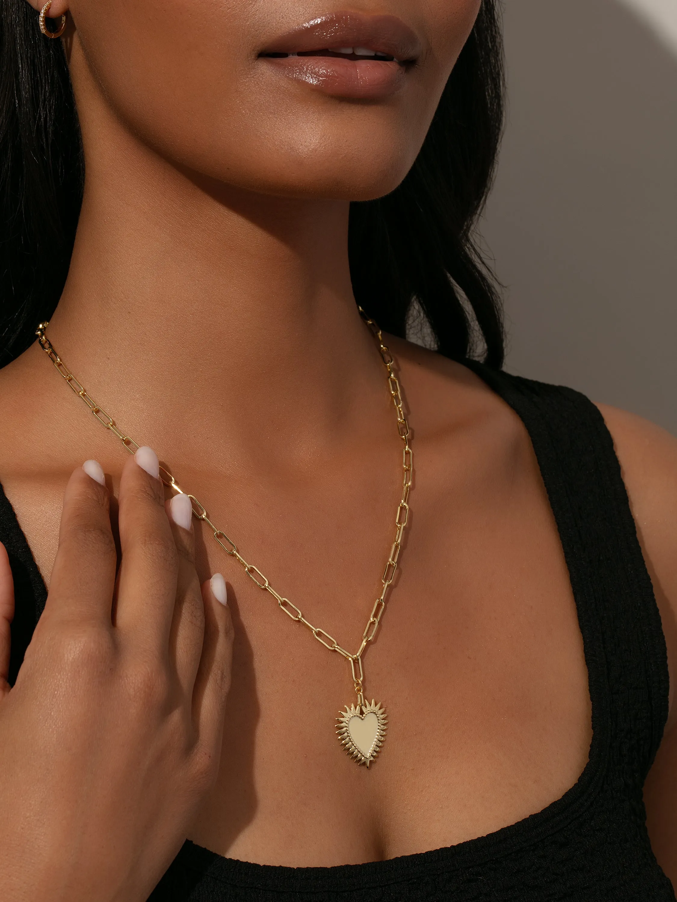 Hopeless Romantic Heart Necklace