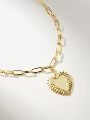 Hopeless Romantic Heart Necklace