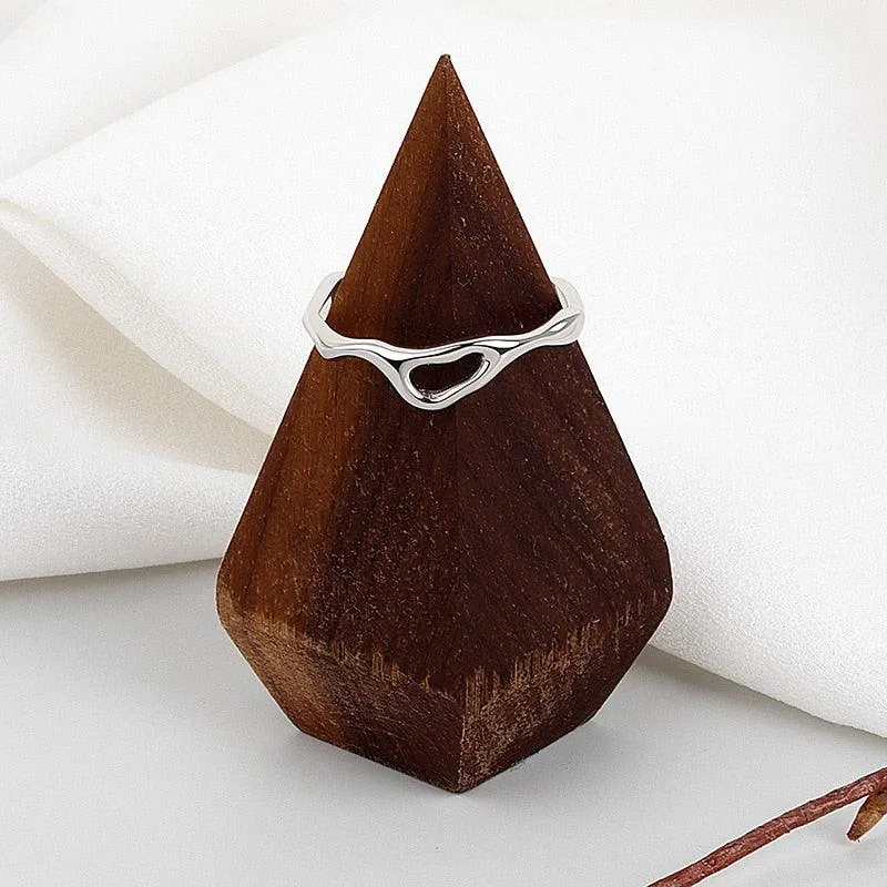 Irregular Geometric Boho Hollow Ring