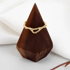Irregular Geometric Boho Hollow Ring