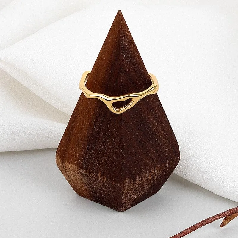 Irregular Geometric Boho Hollow Ring
