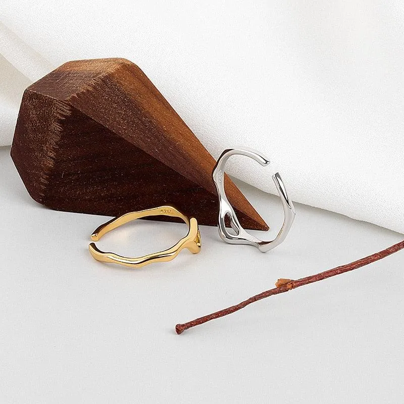 Irregular Geometric Boho Hollow Ring