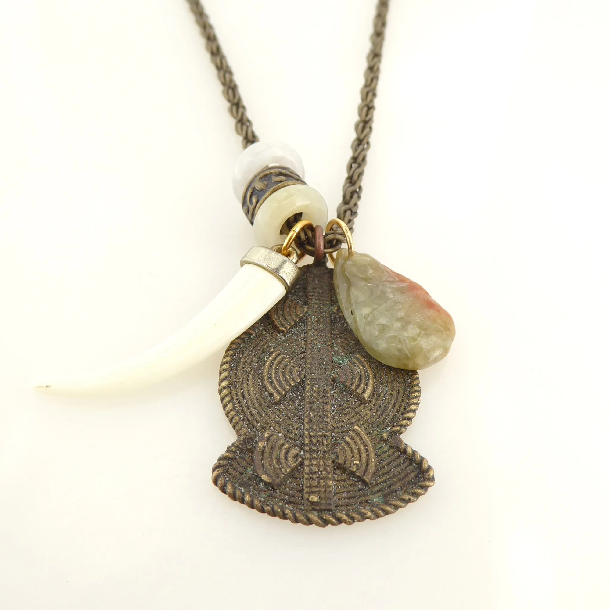 Jade buddha necklace