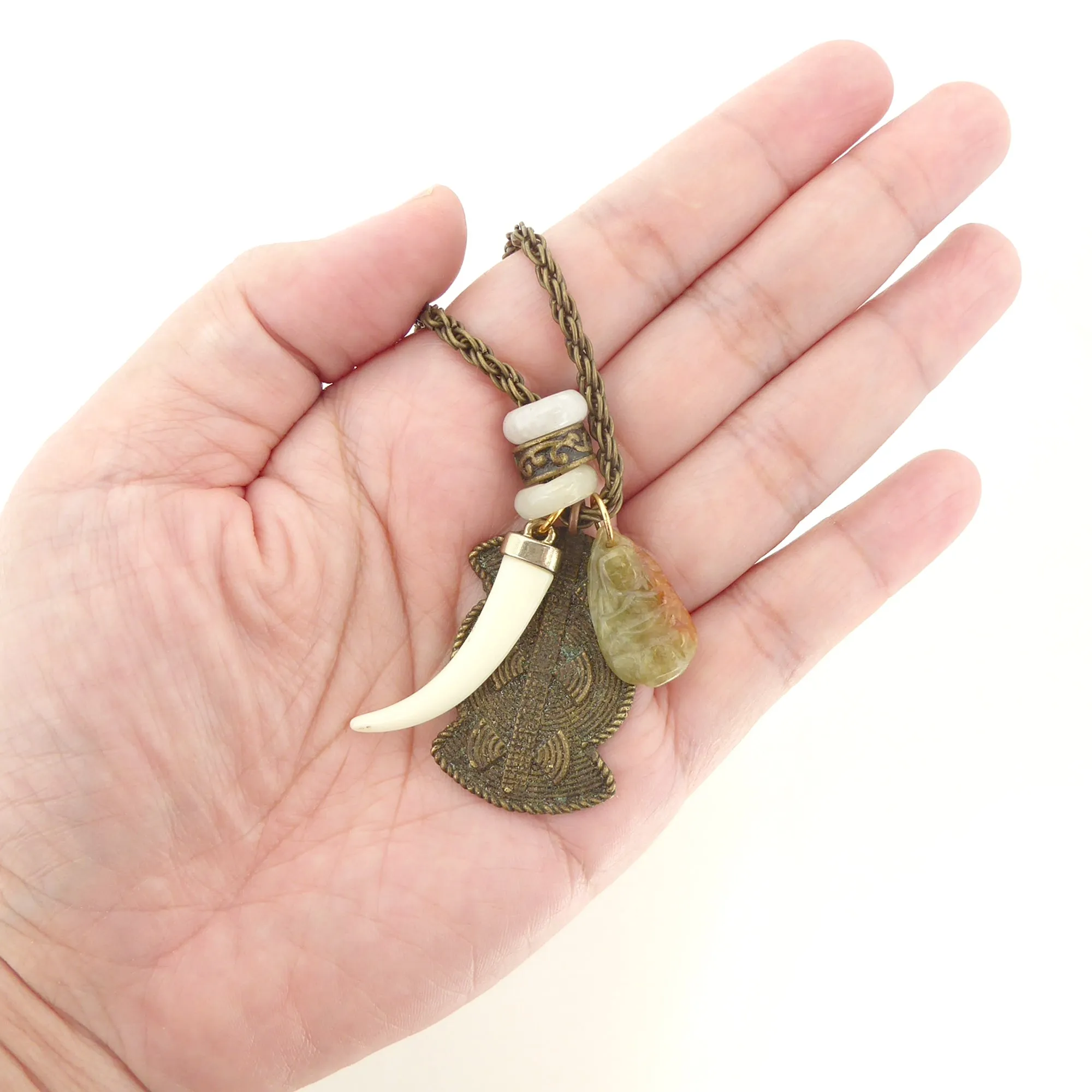 Jade buddha necklace