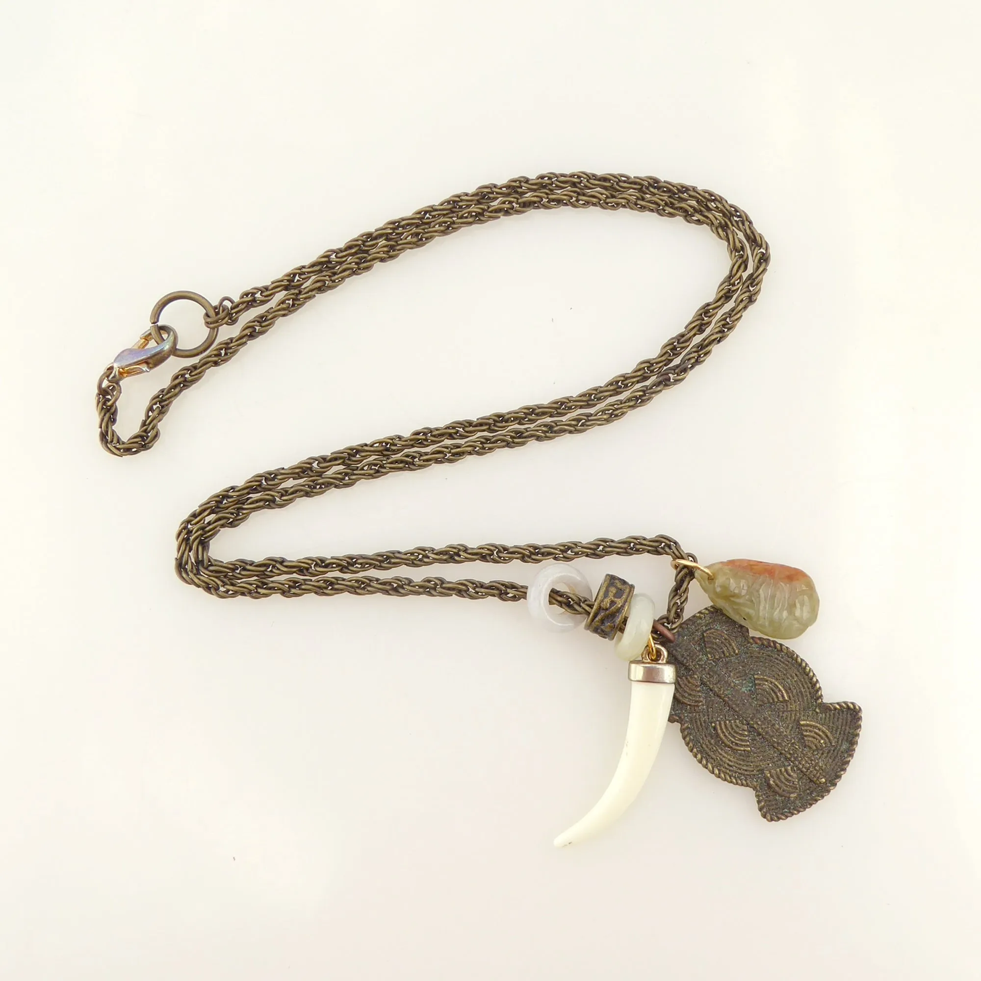 Jade buddha necklace
