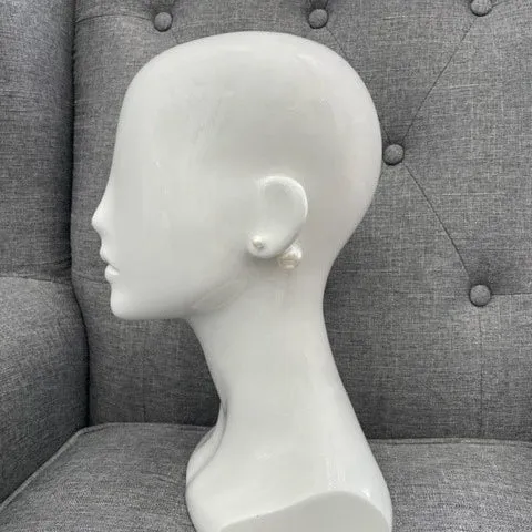 Jessa Pearl Stud  Bridal Earrings