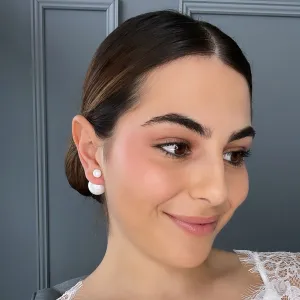 Jessa Pearl Stud  Bridal Earrings