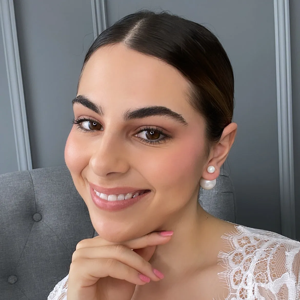 Jessa Pearl Stud  Bridal Earrings