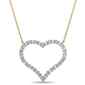 Jumbo Diamond Open Heart Pendant