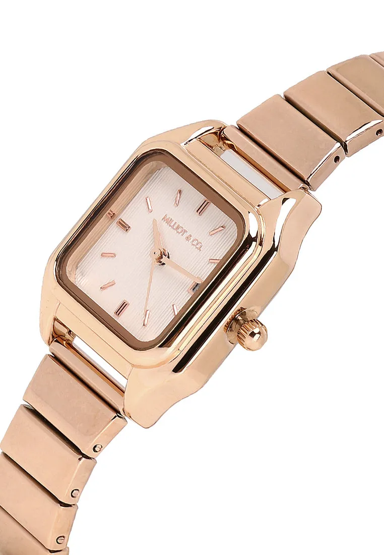 Kaytie Rose Gold Stainless Steel Analog Watches (Salmon)
