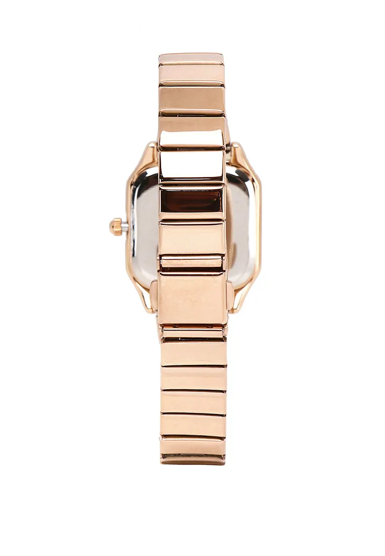 Kaytie Rose Gold Stainless Steel Analog Watches (Salmon)