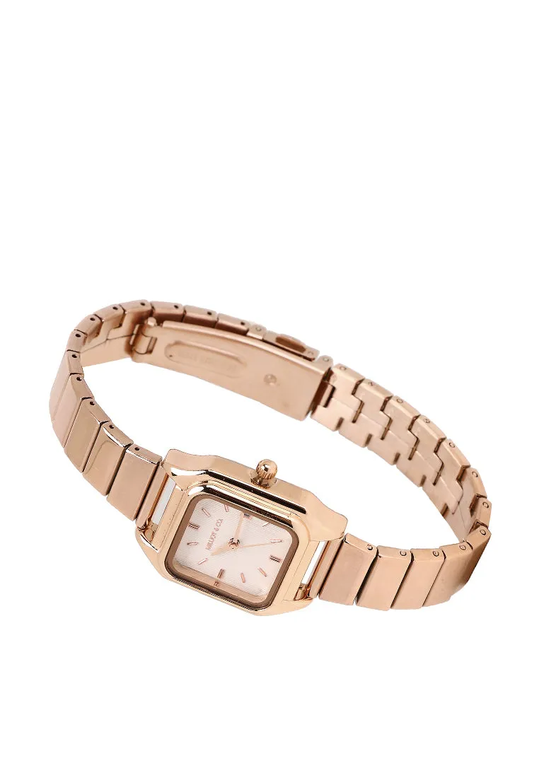 Kaytie Rose Gold Stainless Steel Analog Watches (Salmon)