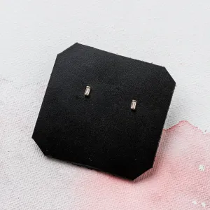 Lab-Grown Diamond Petite Baguette Stud Earrings in 14k Gold