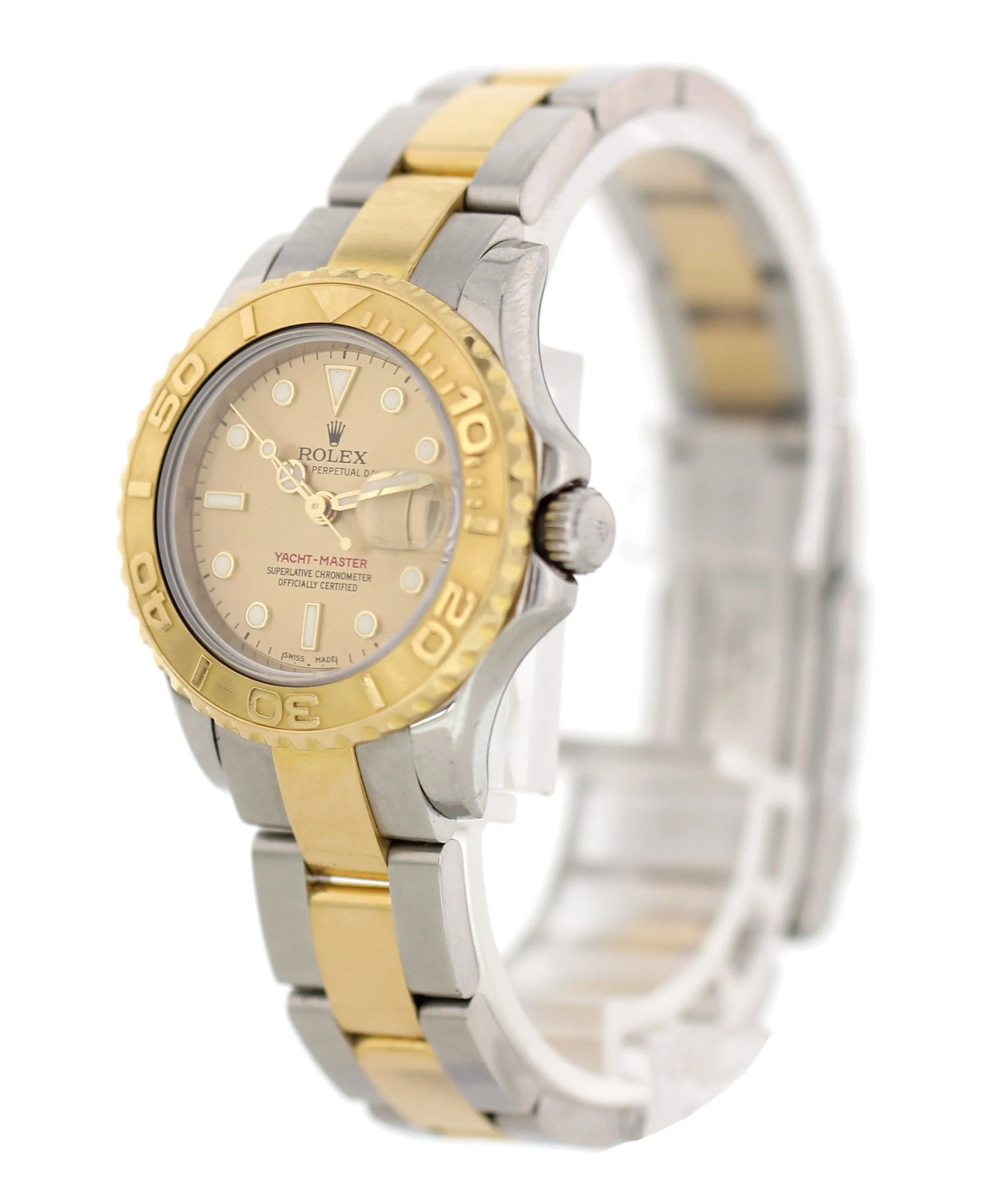 Ladies Rolex Yacht-Master Date 169623 18K YG & SS