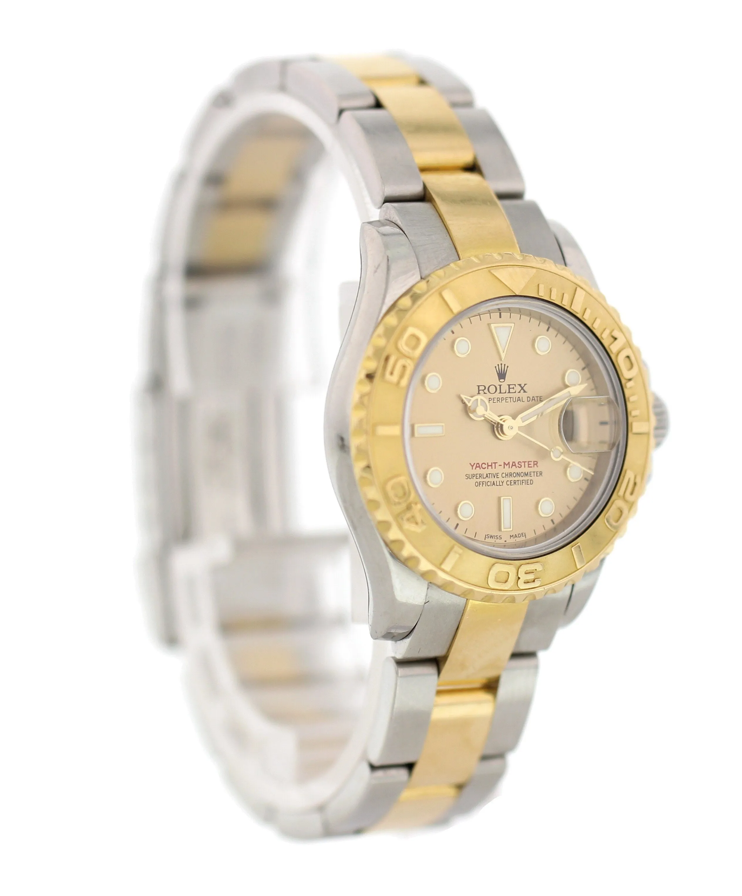 Ladies Rolex Yacht-Master Date 169623 18K YG & SS
